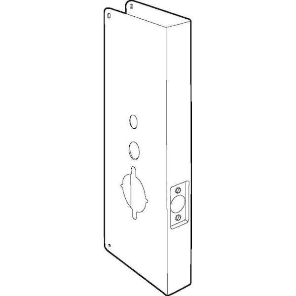Don-Jo Classic Wrap Around for Securitron Sable Lock with 2-3/4" Backset and 1-3/4" Door CW28PB - main
